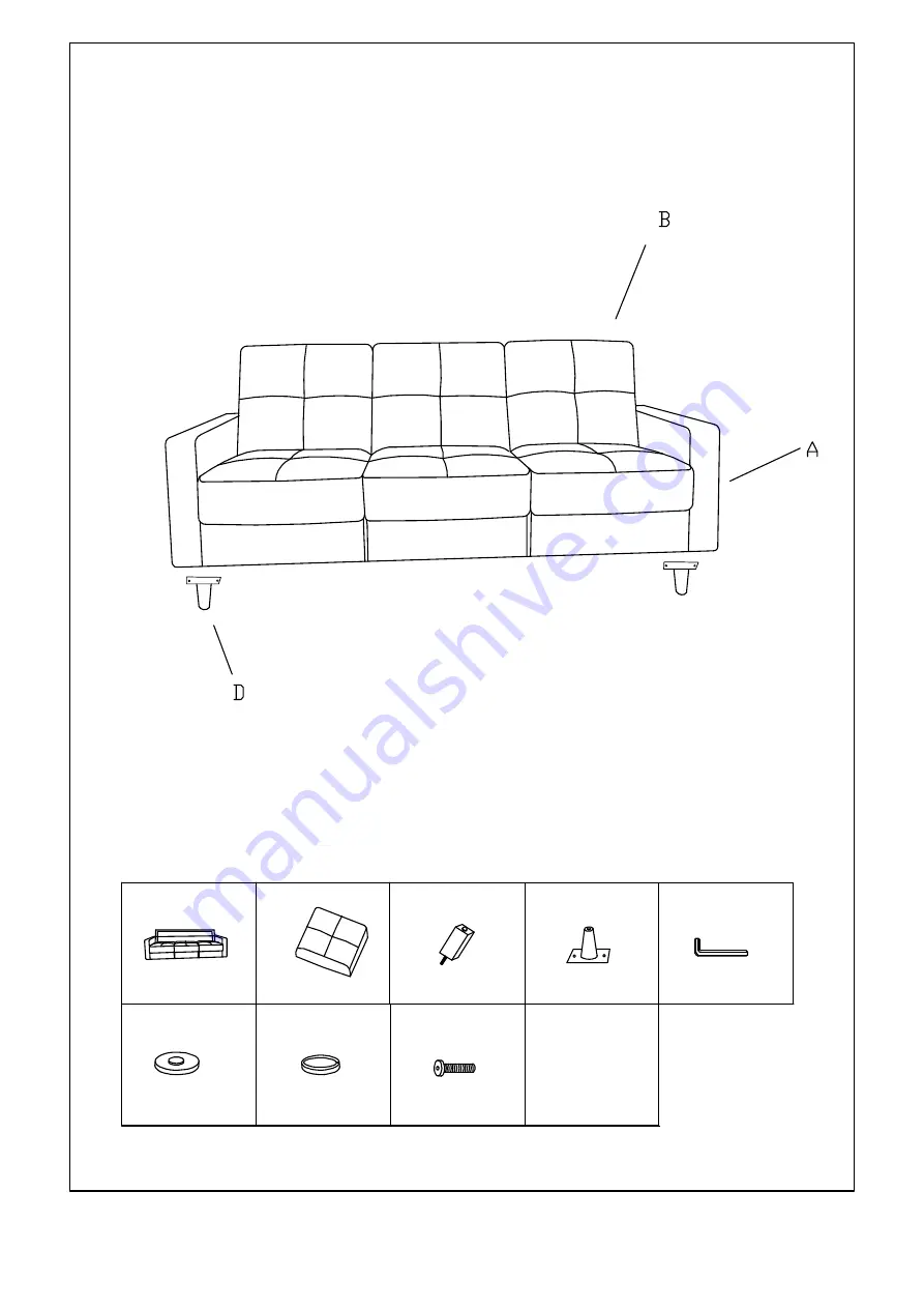 Amart Furniture KELLER 60357 Скачать руководство пользователя страница 3