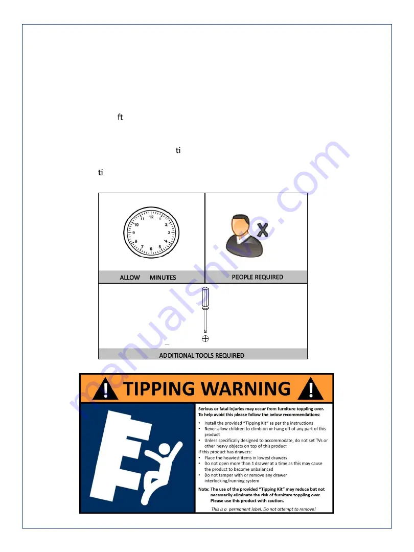 Amart Furniture KOBI 65770 Assembly Instruction Manual Download Page 2