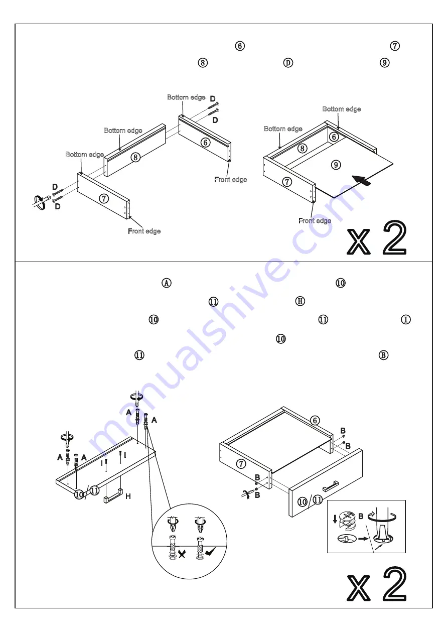 Amart Furniture KORI 58235 Assembly Instruction Manual Download Page 9