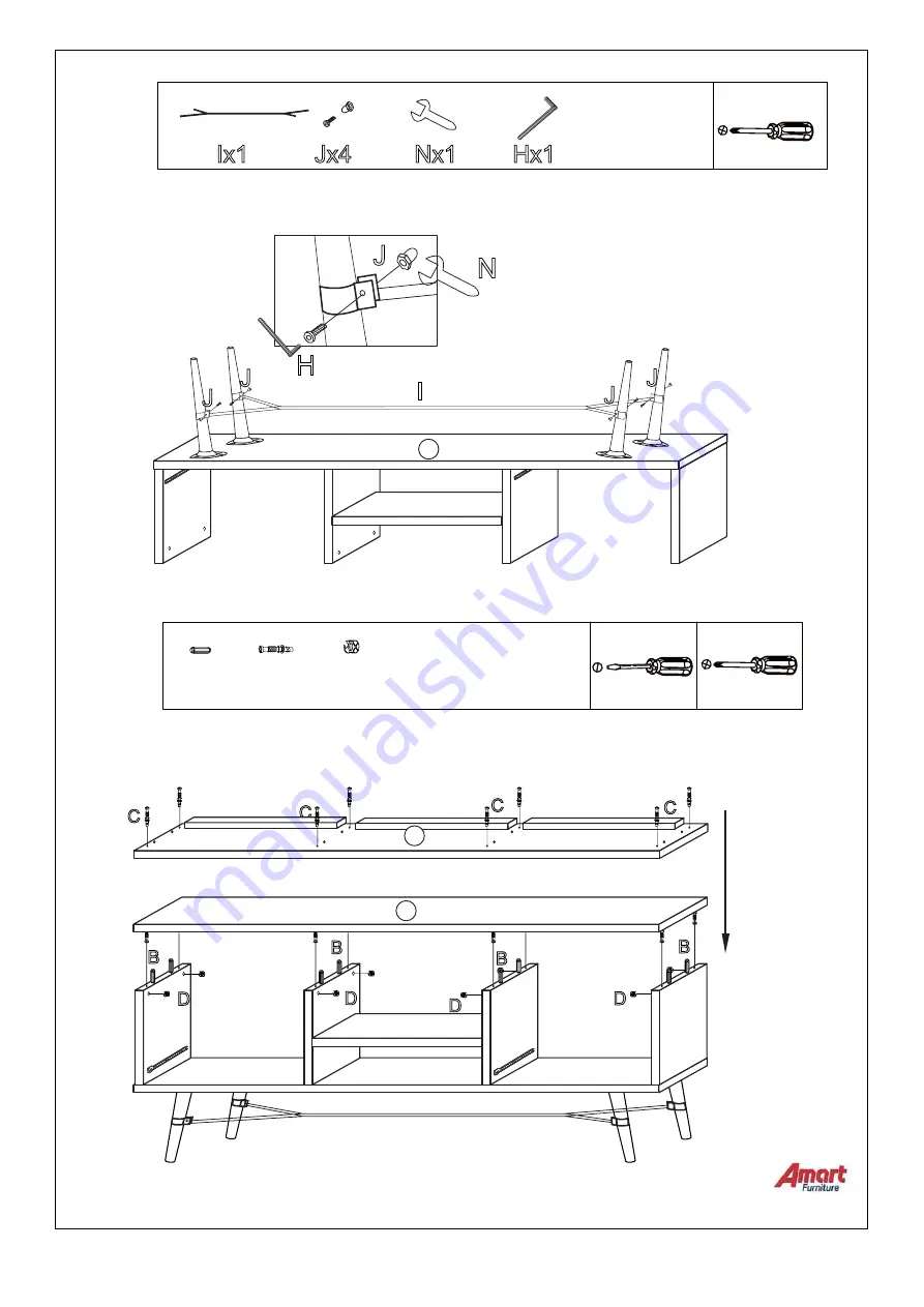 Amart Furniture KORI 60248 Assembly Instruction Manual Download Page 9