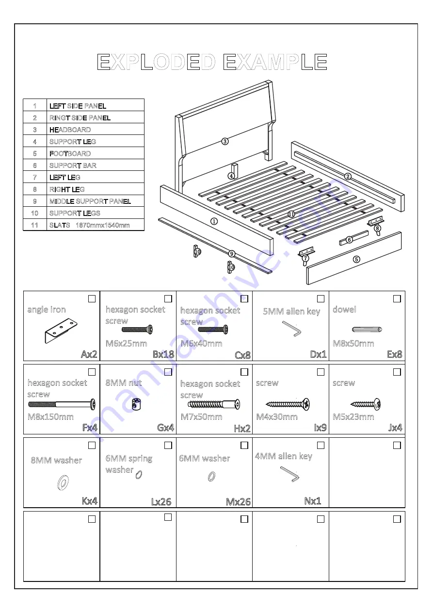 Amart Furniture KORI 61196 Assembly Instruction Manual Download Page 3