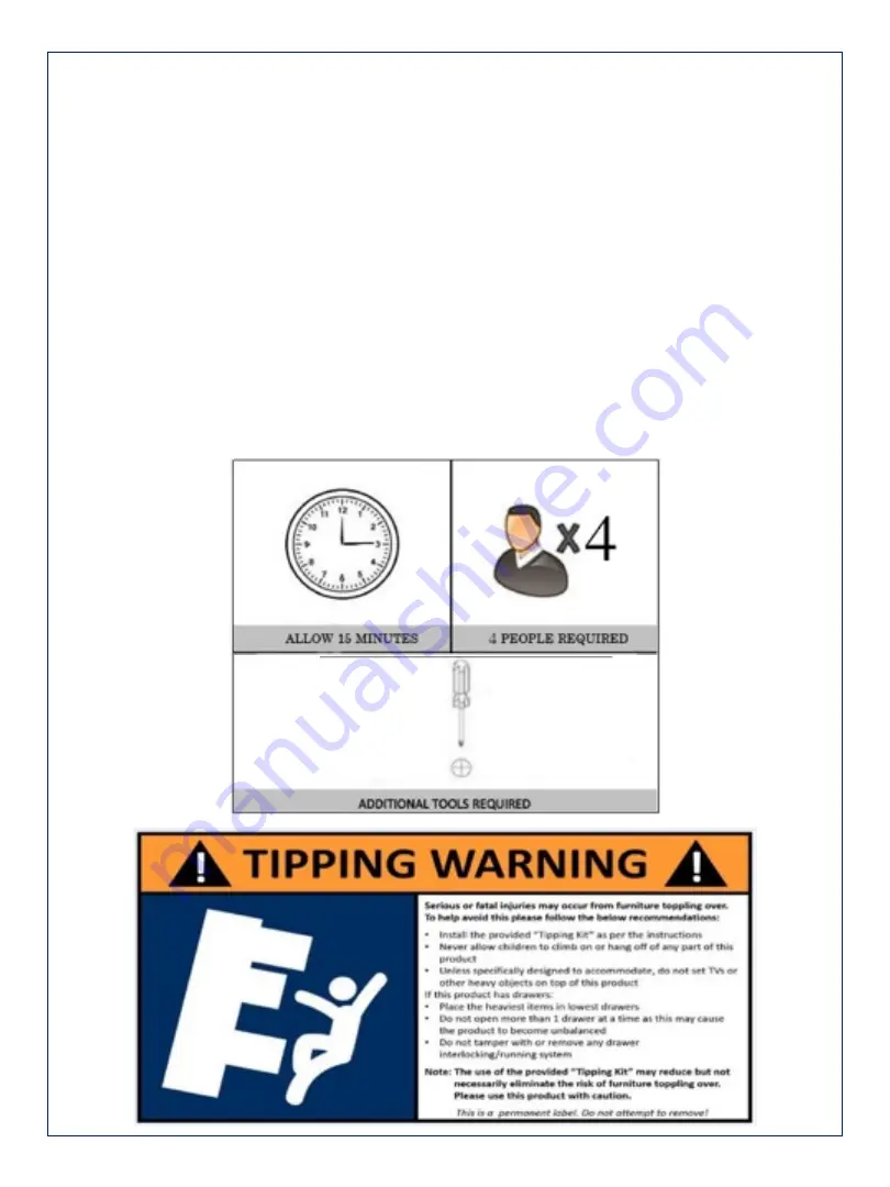 Amart Furniture LA SALLE 63839 Assembly Instruction Manual Download Page 3