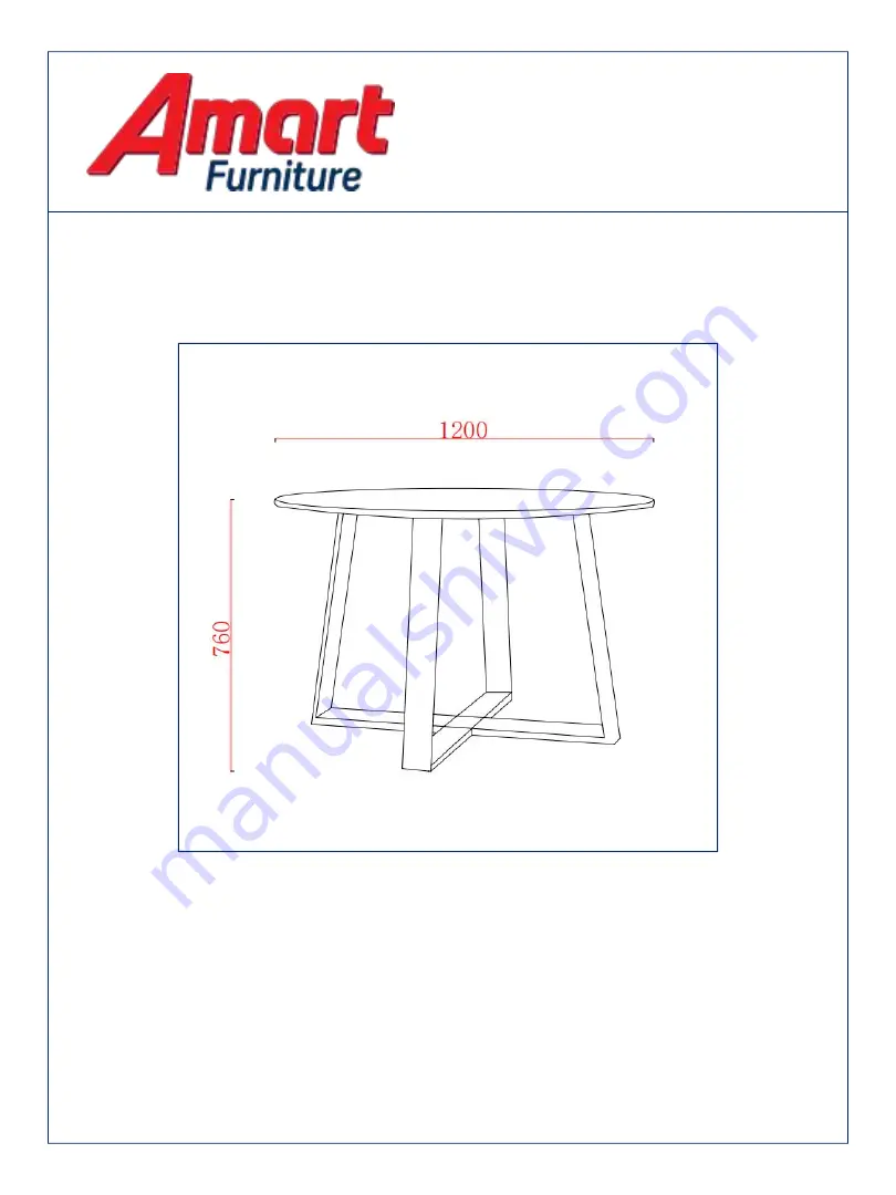 Amart Furniture LUCIEN 73622 Assembly Instruction Manual Download Page 1