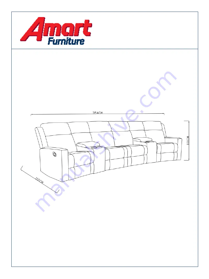 Amart Furniture LUMINA 73443 Assembly Instruction Manual Download Page 1