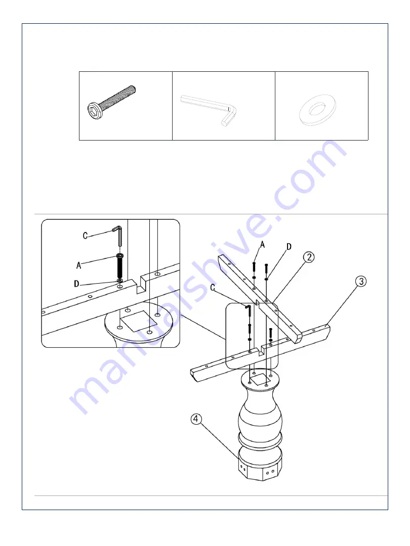 Amart Furniture MARSEILLE 67369 Assembly Instruction Manual Download Page 4