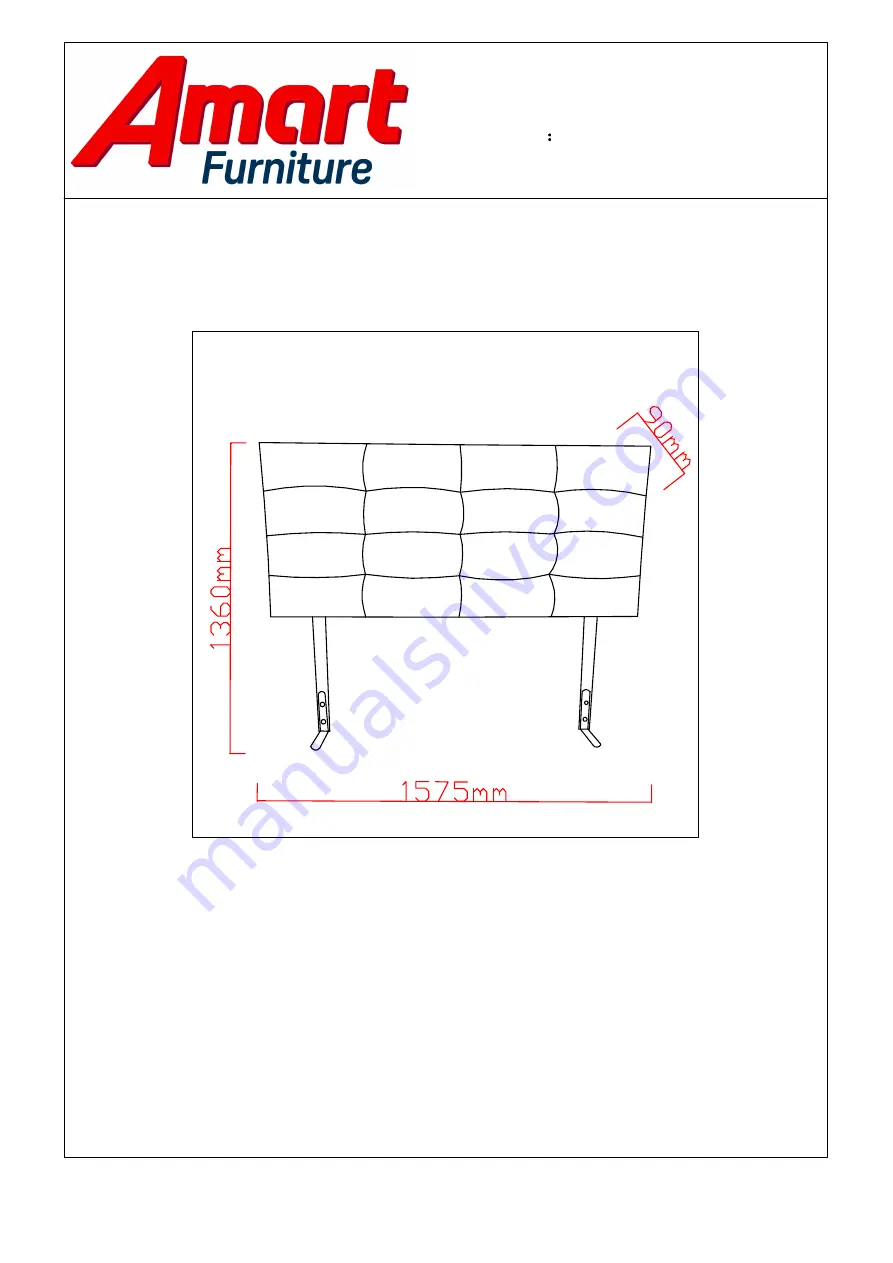 Amart Furniture MIDTOWN 61335 Assembly Instruction Manual Download Page 1