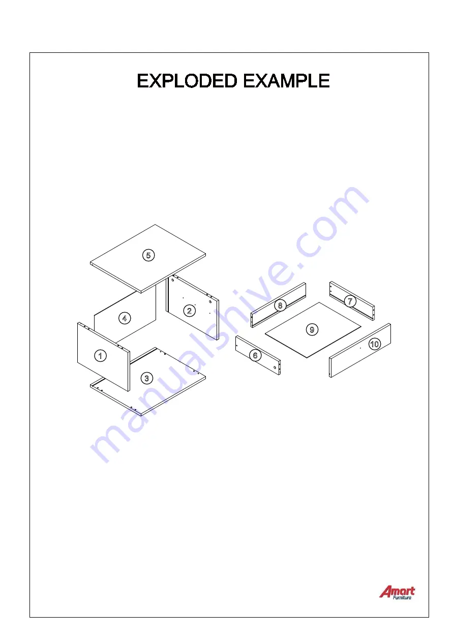 Amart Furniture MORGANA 72879 Assembly Instruction Manual Download Page 3