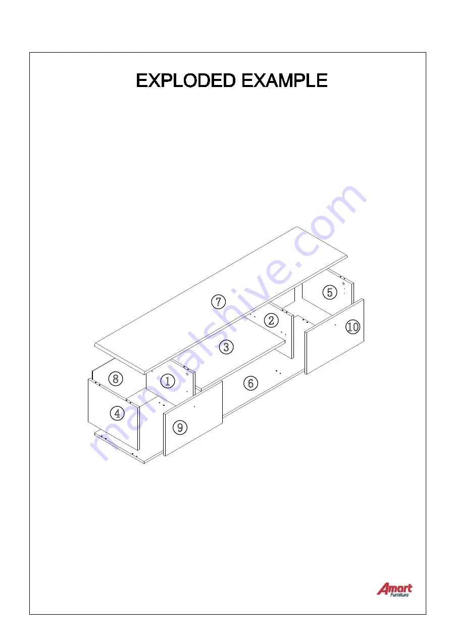 Amart Furniture MORGANA ETU 72881 Assembly Instruction Manual Download Page 3