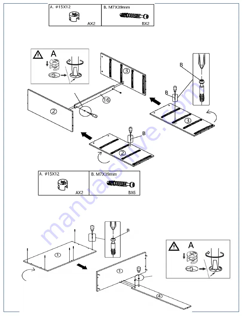 Amart Furniture NARA 72814 Assembly Instruction Manual Download Page 7