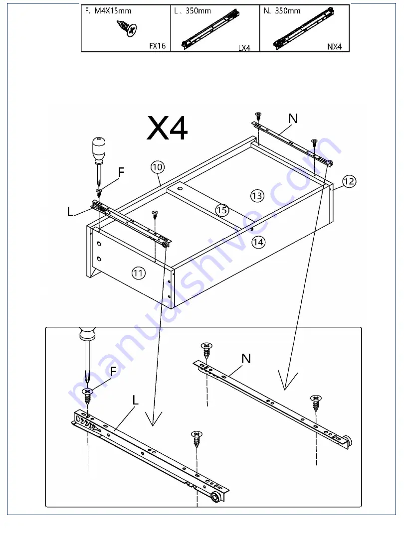 Amart Furniture NARA 72814 Assembly Instruction Manual Download Page 13