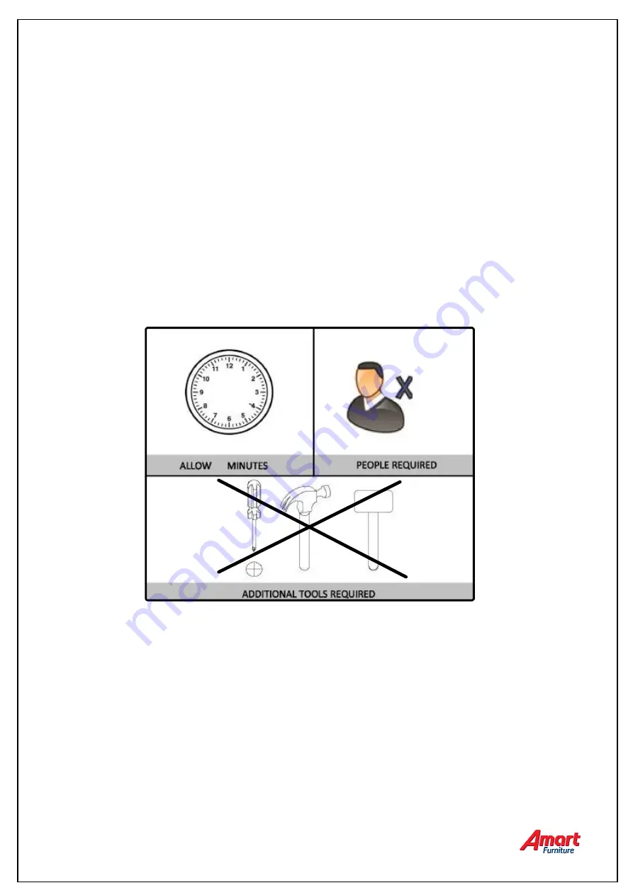 Amart Furniture OLIVIA 50124 Assembly Instructions Manual Download Page 2