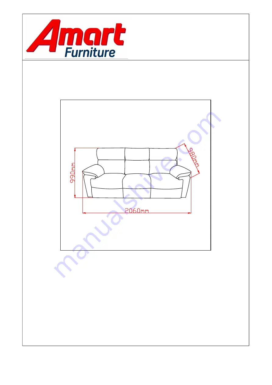 Amart Furniture OSWALD 72056 Скачать руководство пользователя страница 1