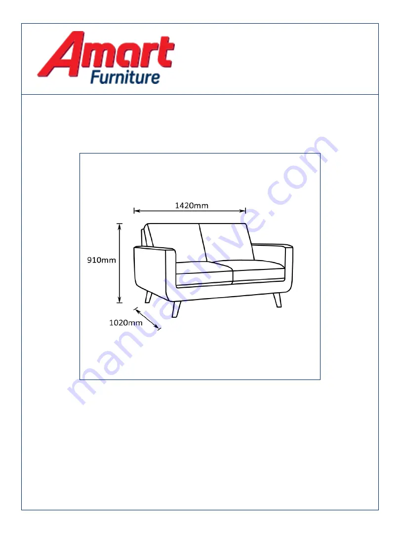 Amart Furniture PHOEBE 57672 Скачать руководство пользователя страница 1