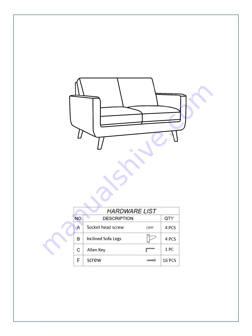 Amart Furniture PHOEBE 57672 Скачать руководство пользователя страница 3