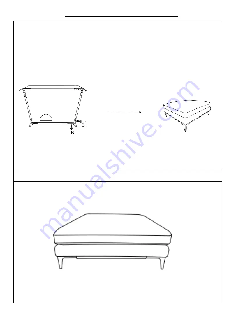 Amart Furniture SASKIA OTTOMAN 72545 Assembly Instruction Download Page 4