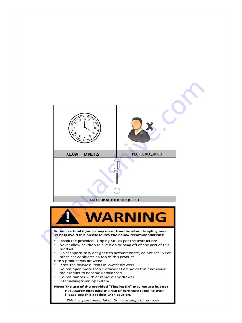 Amart Furniture SETTLER 43575 Assembly Instruction Manual Download Page 2