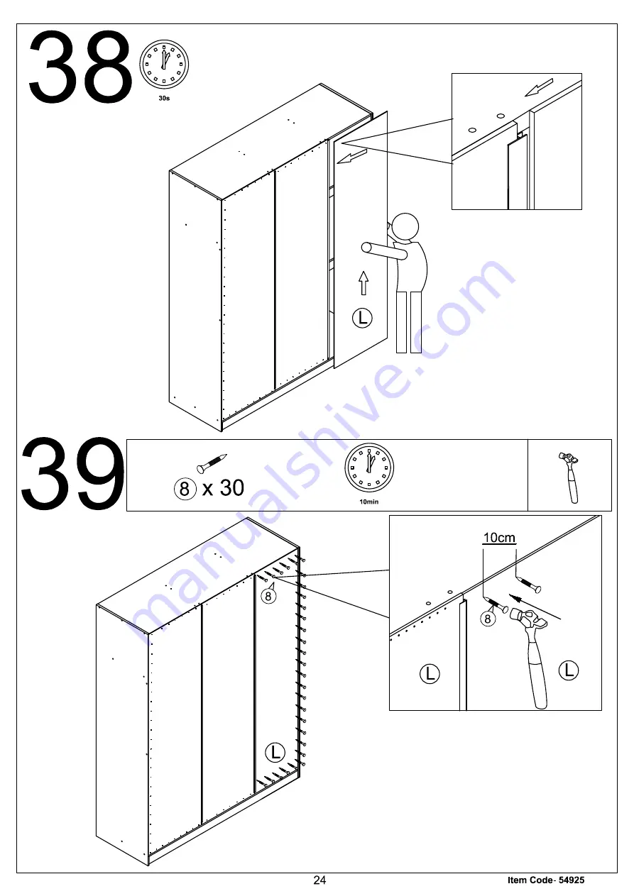 Amart Furniture Spacemaster Babylon 54925 Assembly Instruction Manual Download Page 25