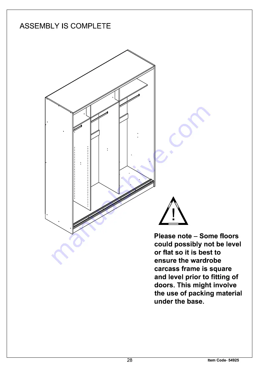 Amart Furniture Spacemaster Babylon 54925 Assembly Instruction Manual Download Page 29