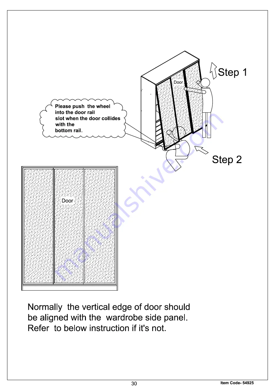 Amart Furniture Spacemaster Babylon 54925 Assembly Instruction Manual Download Page 31