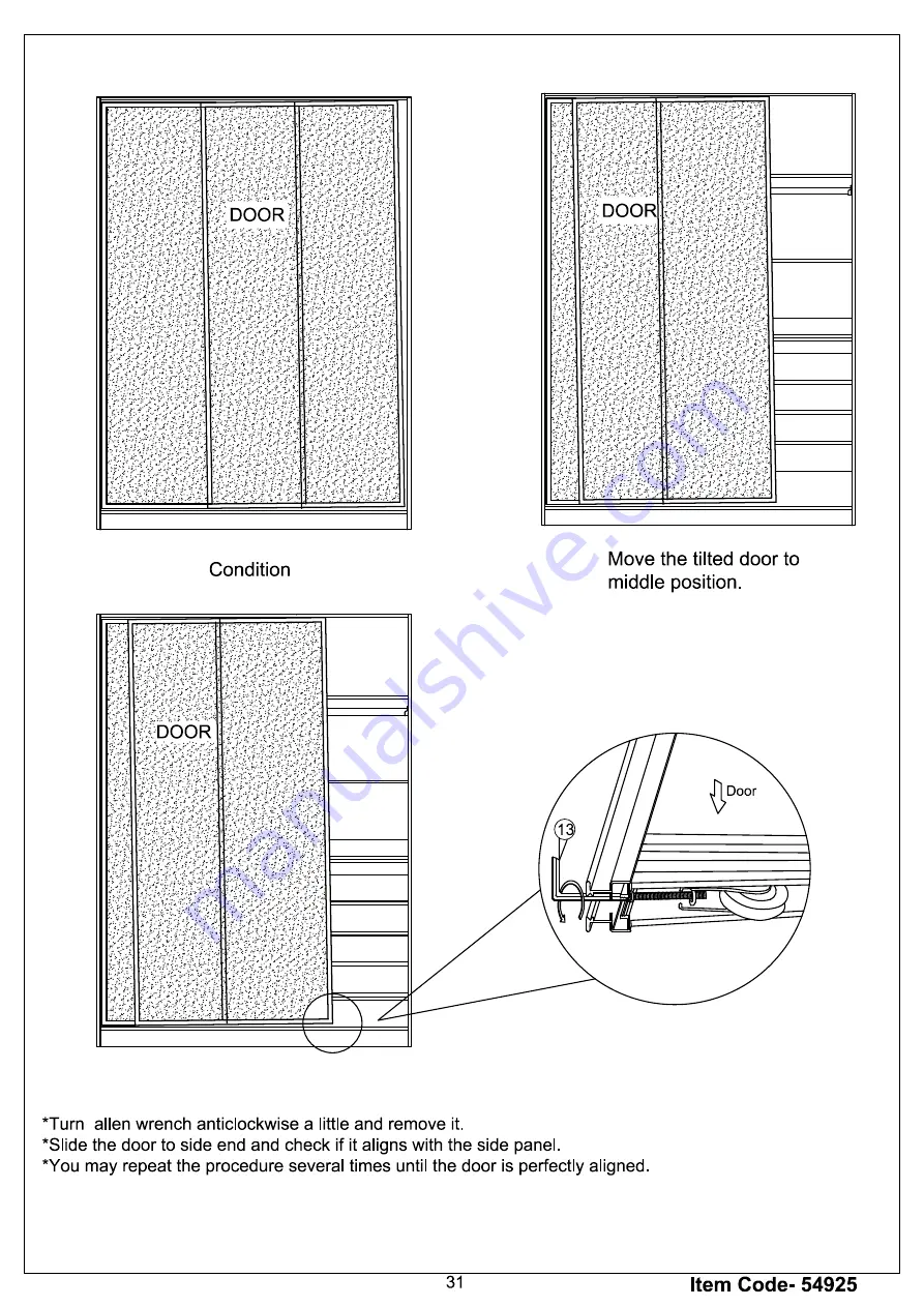 Amart Furniture Spacemaster Babylon 54925 Assembly Instruction Manual Download Page 32