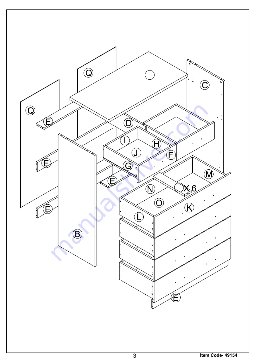 Amart Furniture Spacesaver 49154 Assembly Instructions Manual Download Page 4