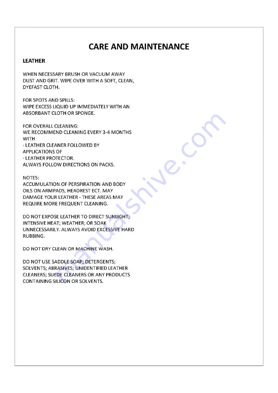 Amart Furniture VULCAN 73618 Assembly Instruction Manual Download Page 6