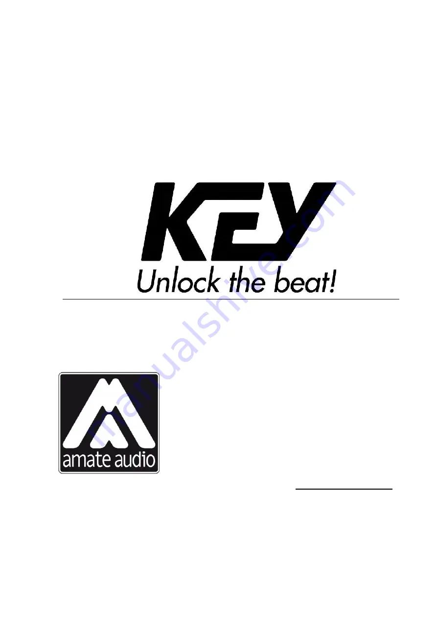 Amate Audio KEY Series User Manual Download Page 1