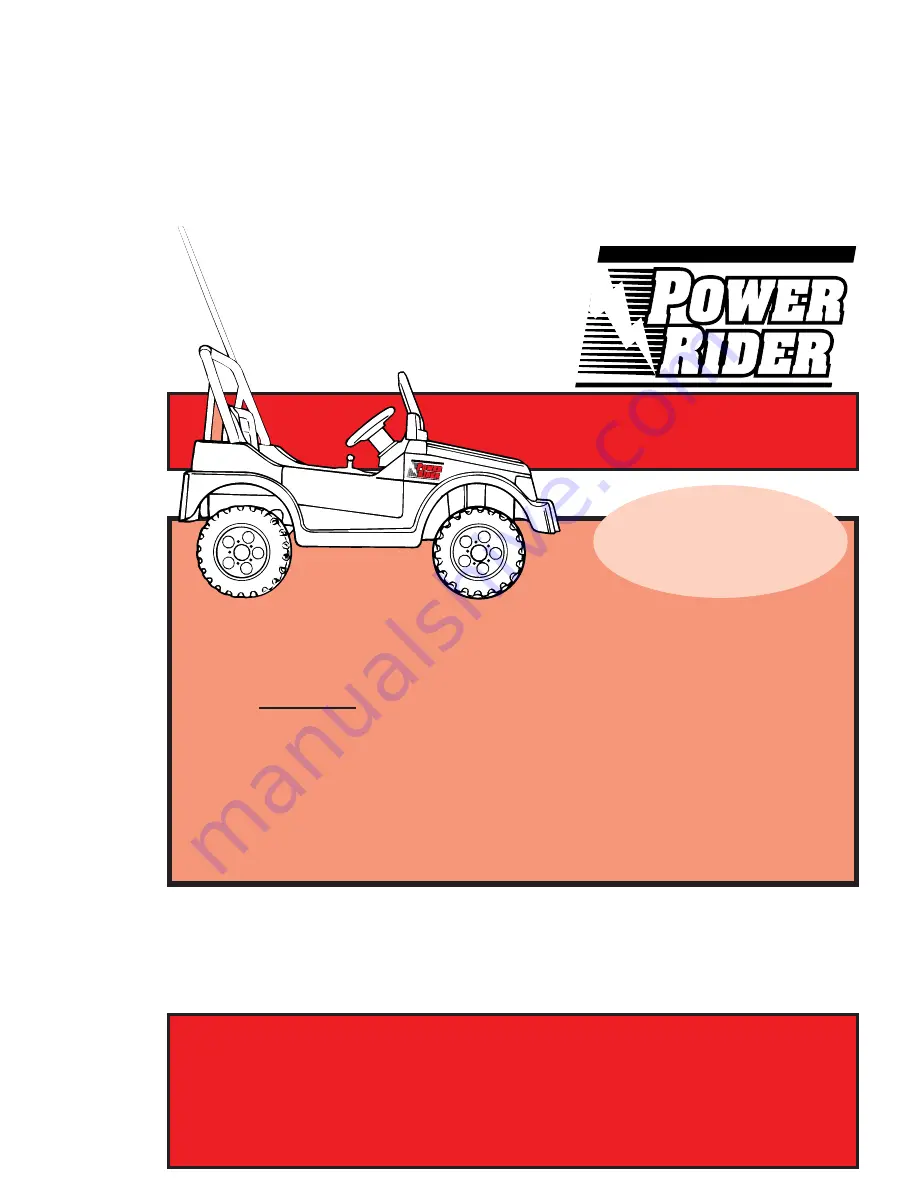 Amav enterprises Power Rider User Manual Download Page 1