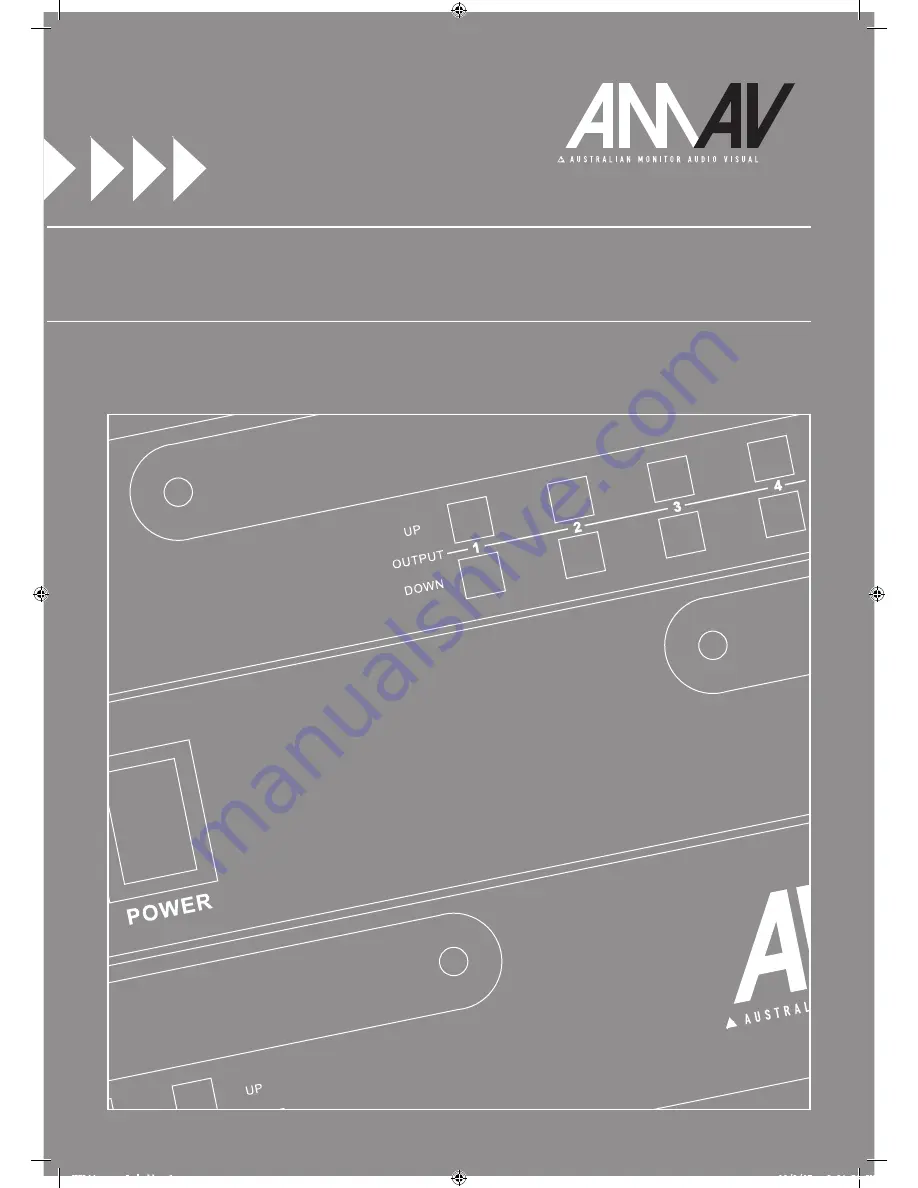 AMAV VGA44 Installation And Operation Manual Download Page 1