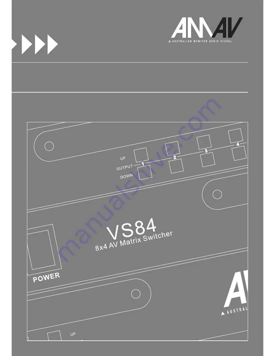 AMAV VS84 Installation And Operation Manual Download Page 1