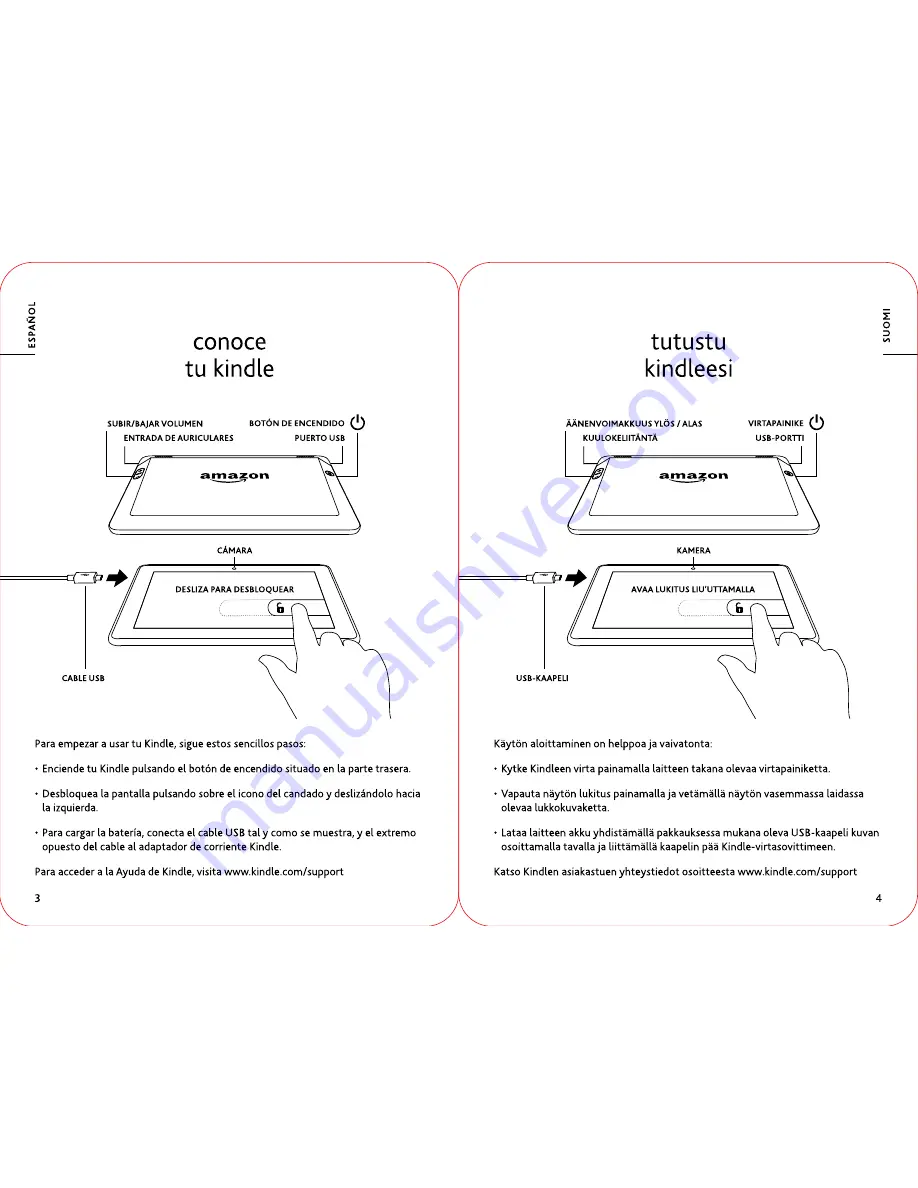 Amazon Kindle Fire HDX Quick Start Manual Download Page 4