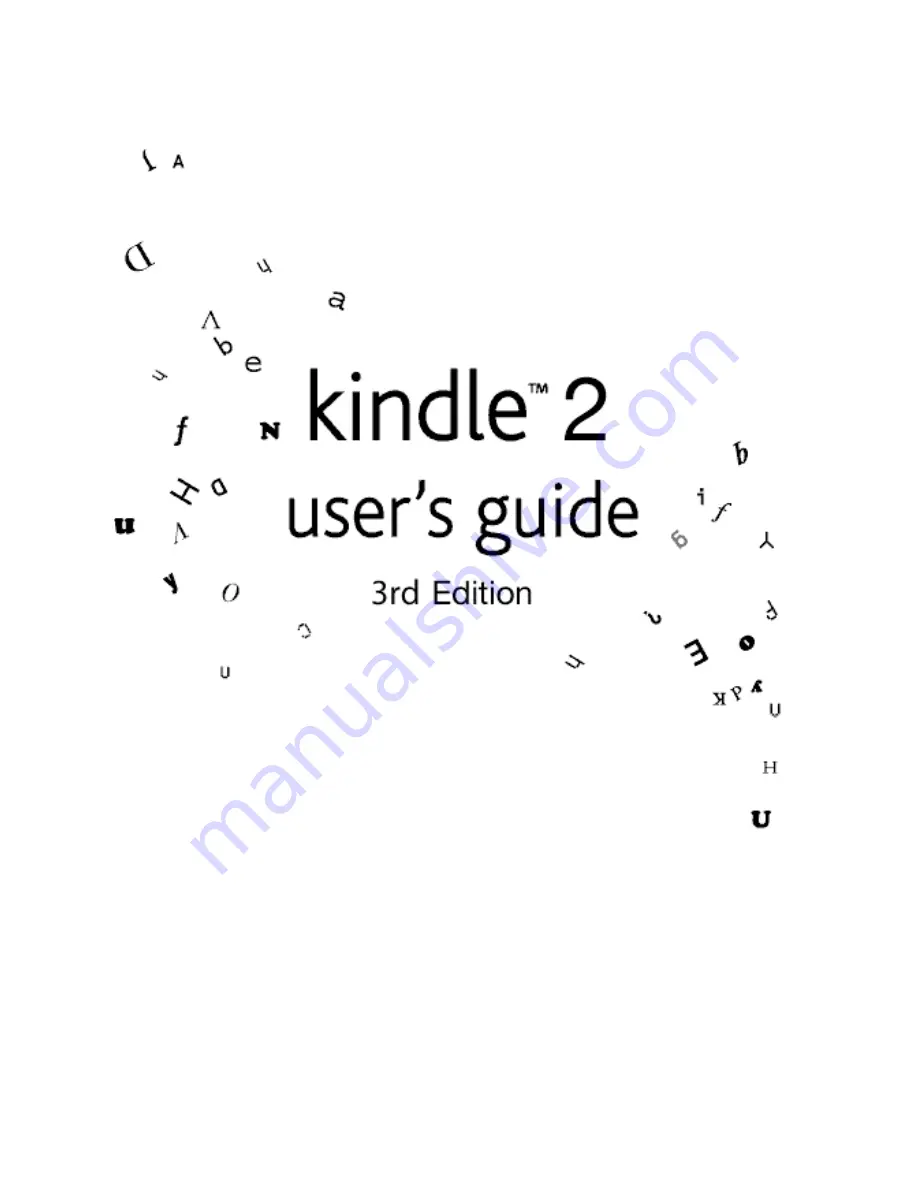 Amazon Kindle Kindle 2 User Manual Download Page 1