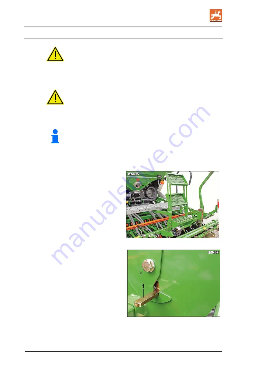 Amazone AD-P 3001 Special 850 Operating Manual Download Page 126