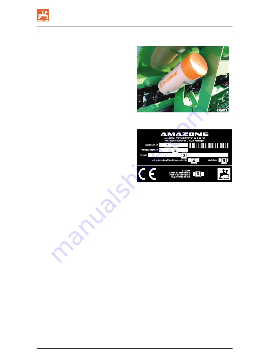 Amazone Cataya 3000 Special Operating Manual Download Page 49