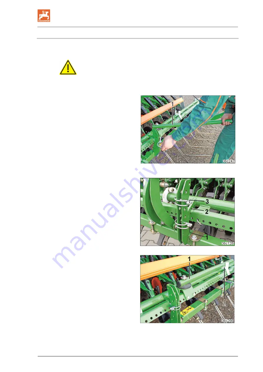 Amazone Cataya 3000 Special Operating Manual Download Page 163