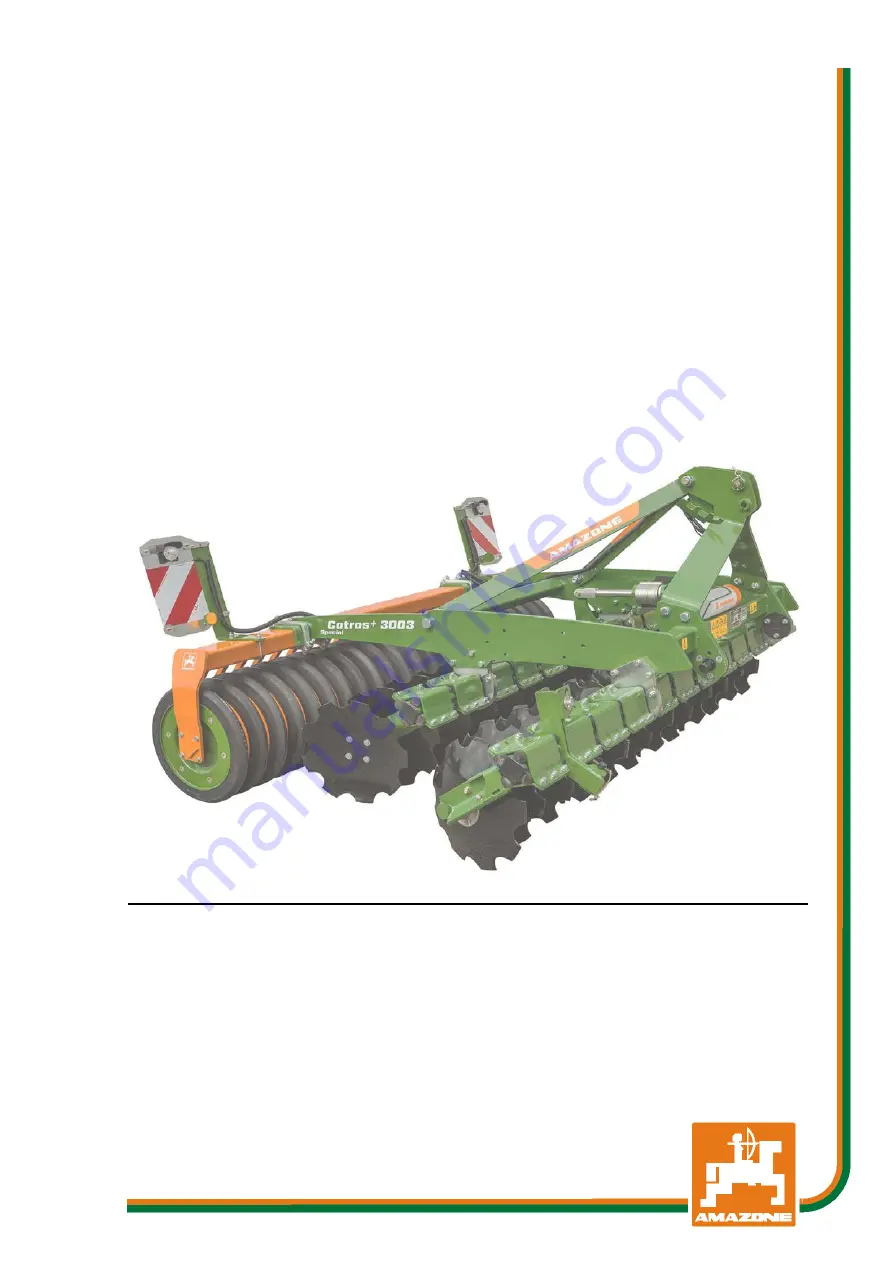 Amazone Catros 2503 Special Operating Manual Download Page 1