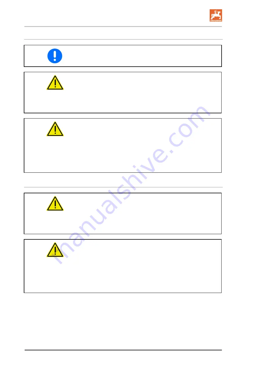 Amazone Catros 2503 Special Operating Manual Download Page 50