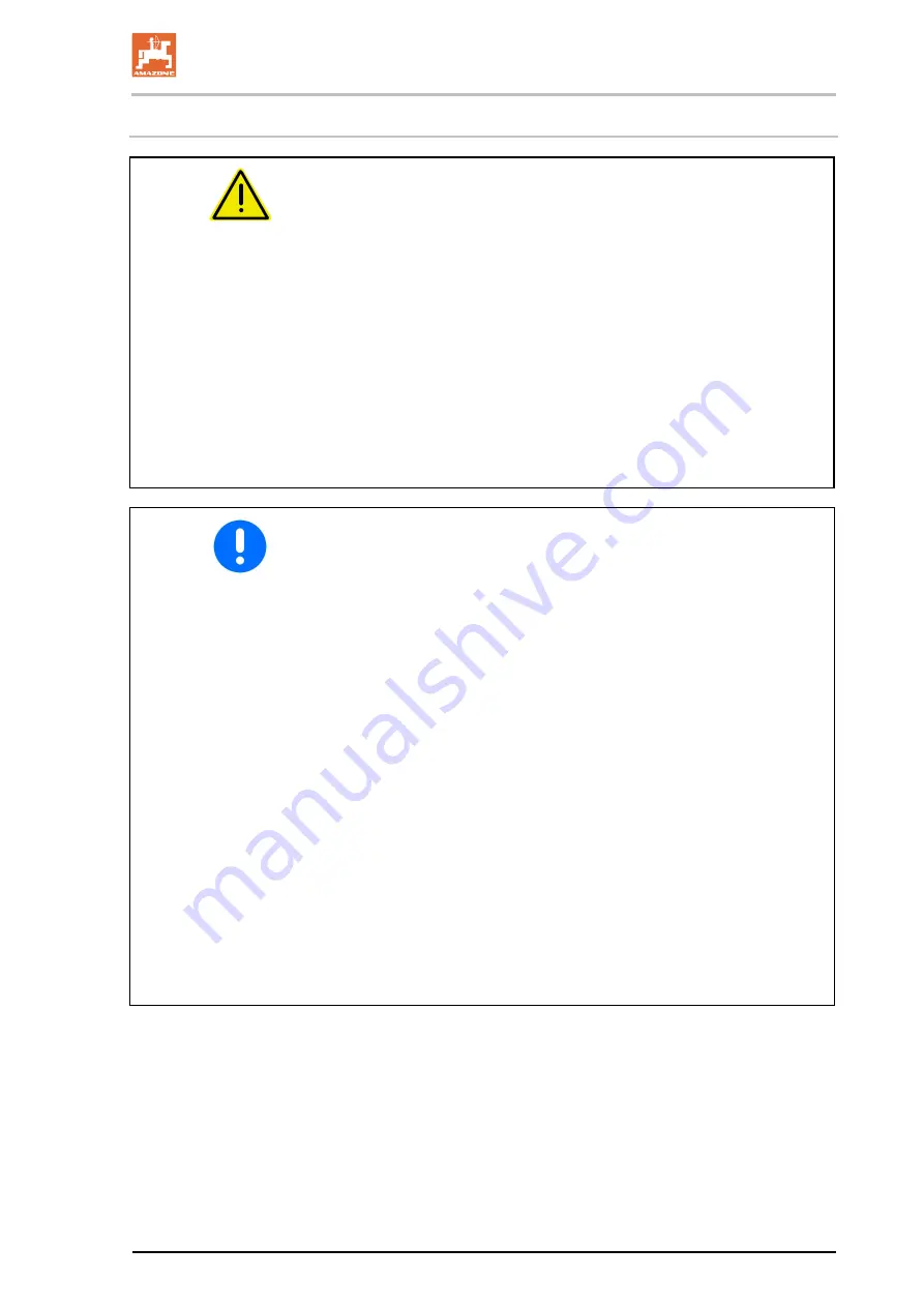 Amazone Catros 2503 Special Operating Manual Download Page 65