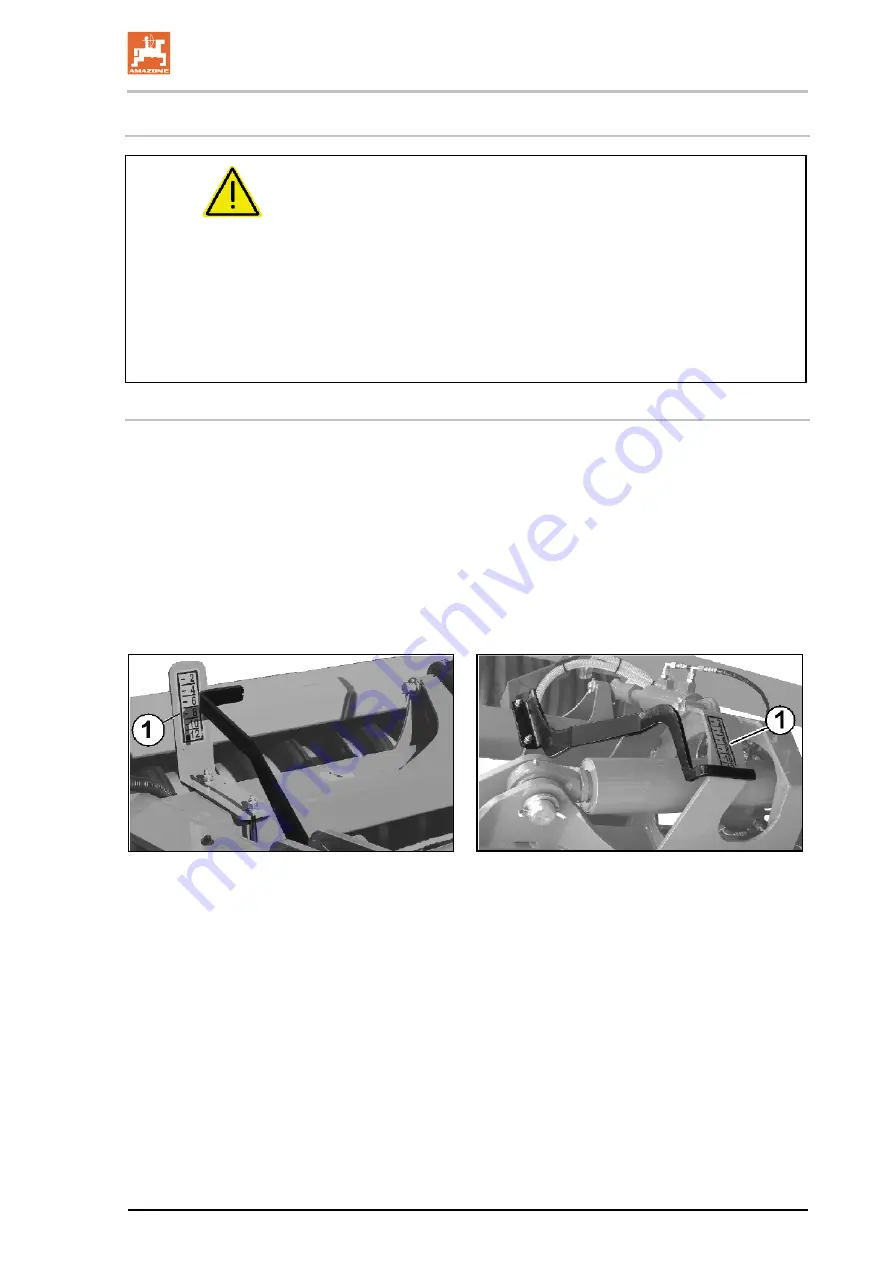 Amazone Catros 3001 Operating Manual Download Page 61