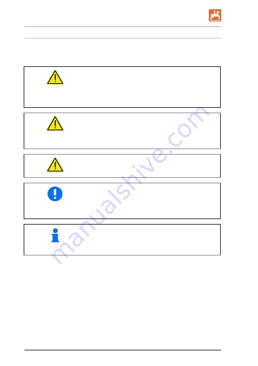 Amazone Catros 3001 Operator'S Manual Download Page 10