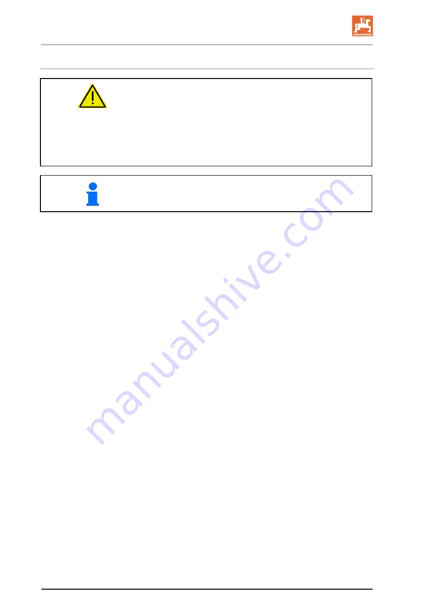 Amazone Catros 3001 Operator'S Manual Download Page 62