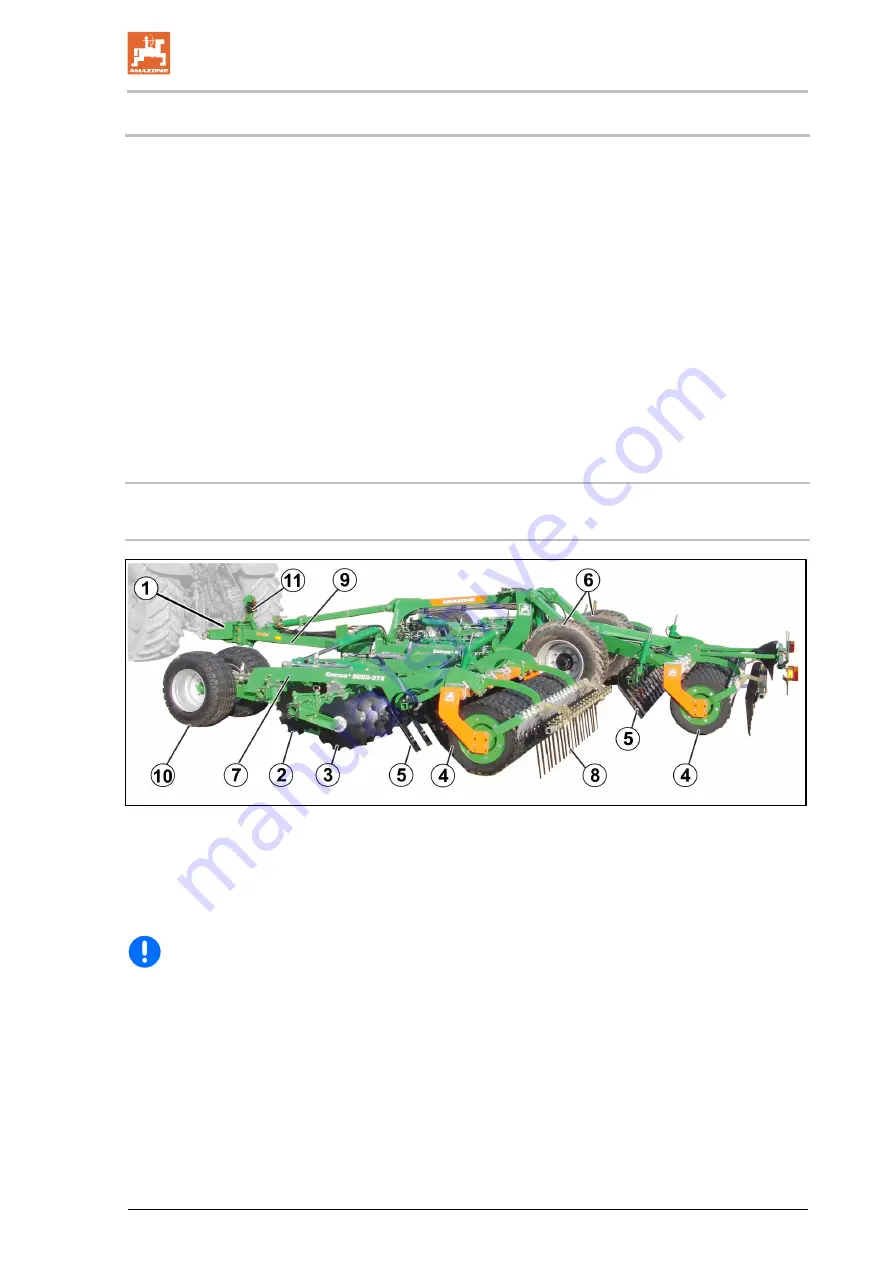 Amazone Catros XL 7003-2TX Operating Manual Download Page 31