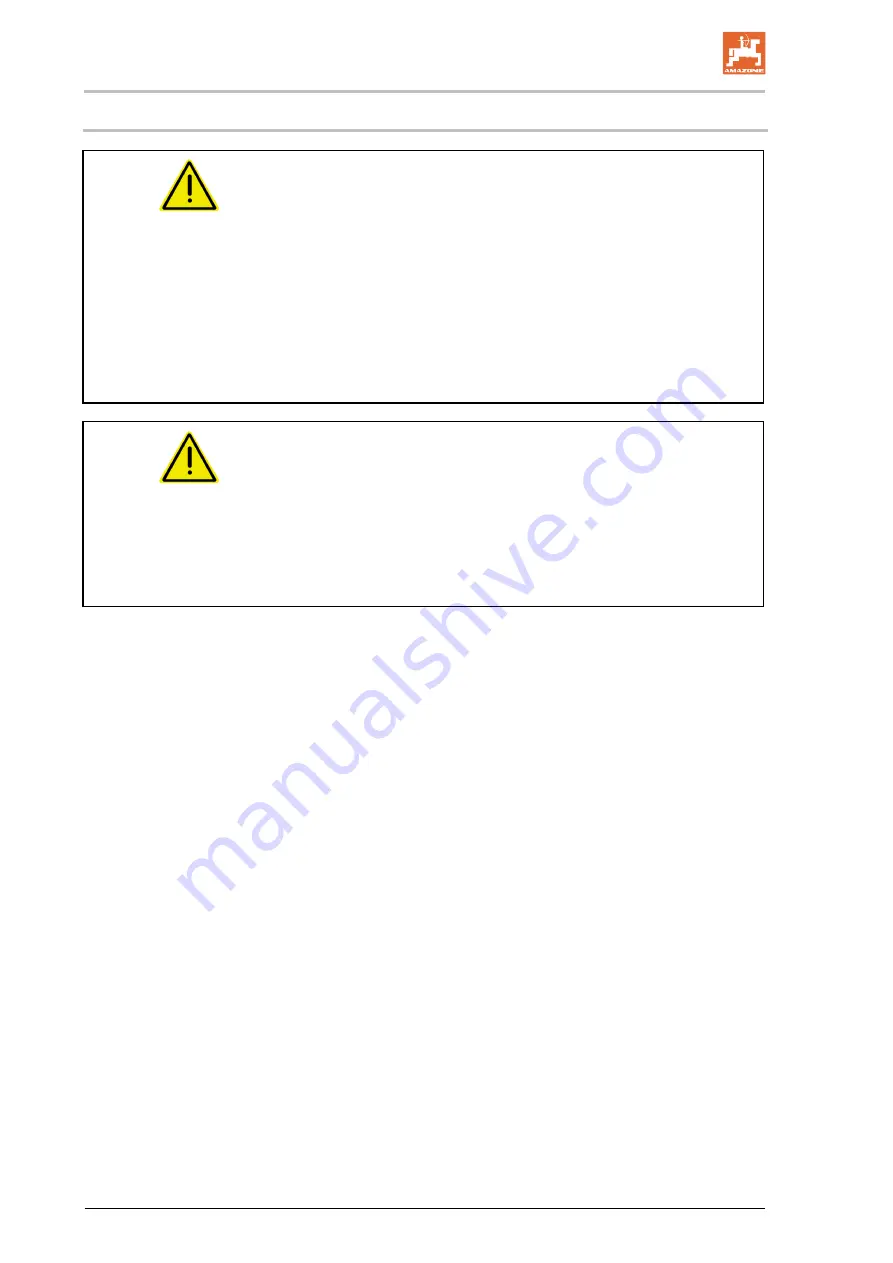 Amazone Catros XL 7003-2TX Operating Manual Download Page 46