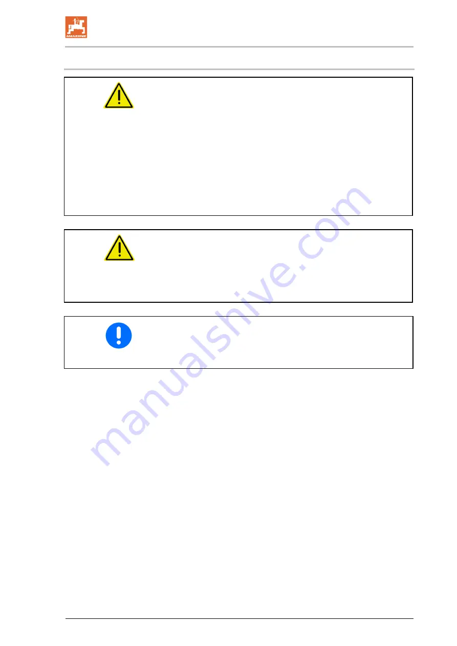 Amazone Catros XL 7003-2TX Operating Manual Download Page 99