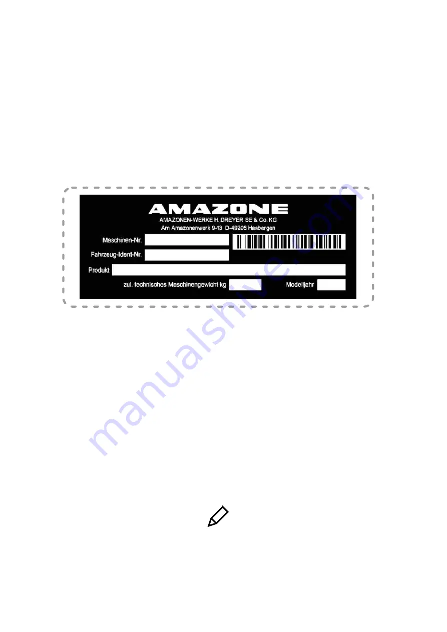 Amazone CatrosXL 3003 Original Operating Manual Download Page 2