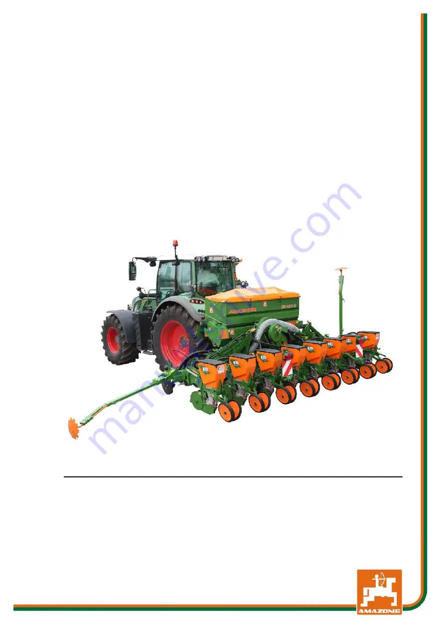 Amazone ED 302 Operating Manual Download Page 1