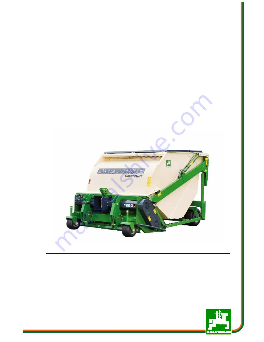 Amazone Groundkeeper Jumbo SMARTCUT Operating Manual Download Page 1