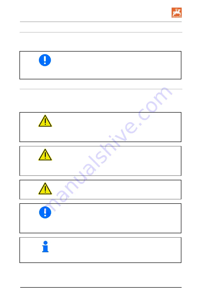 Amazone Pantera 4503 Operating Manual Download Page 8