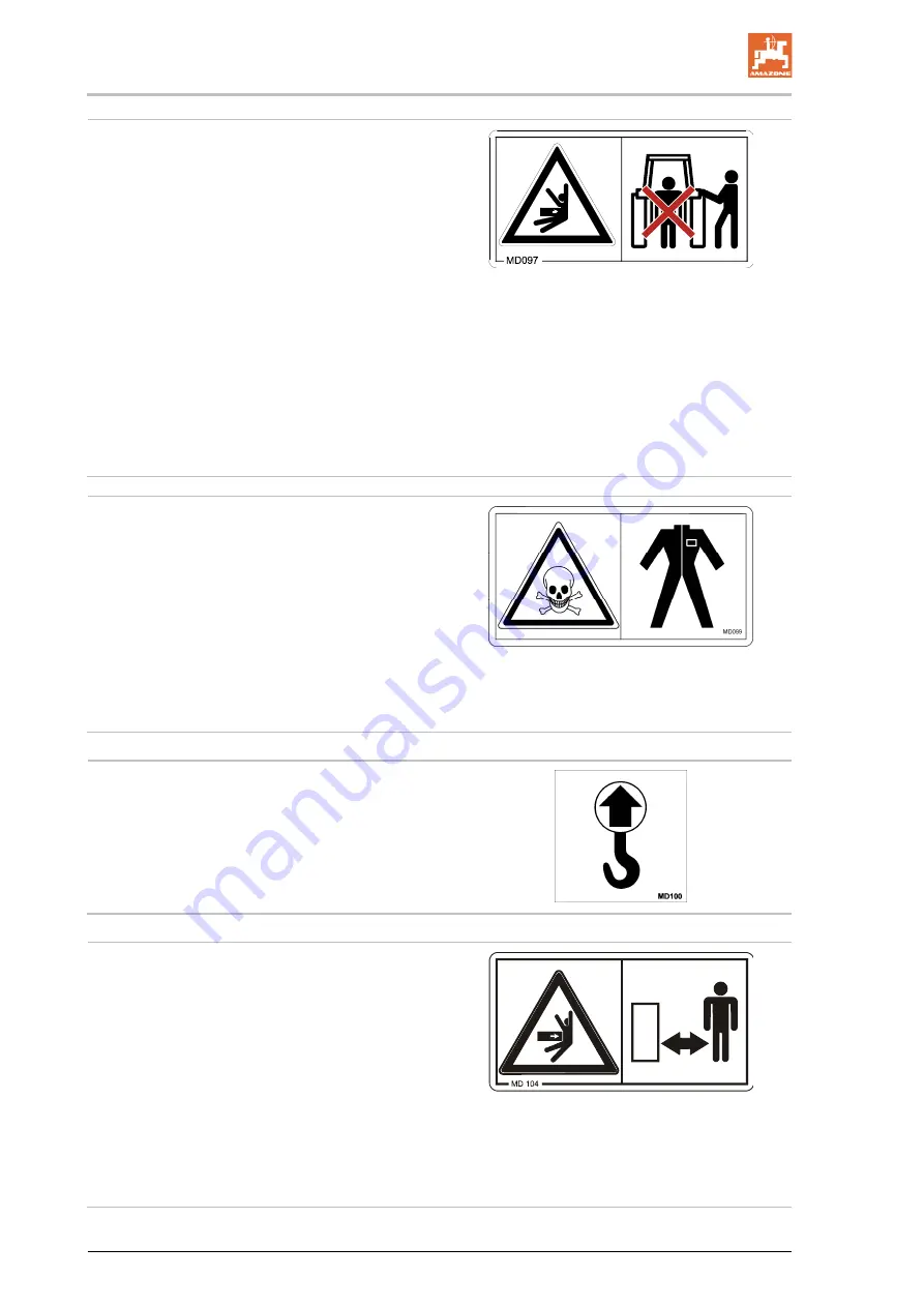 Amazone UF 1002 Operating Manual Download Page 24