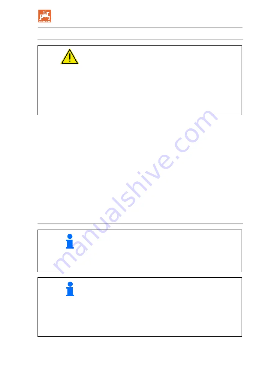 Amazone UX 3200 Special Operating Manual Download Page 135